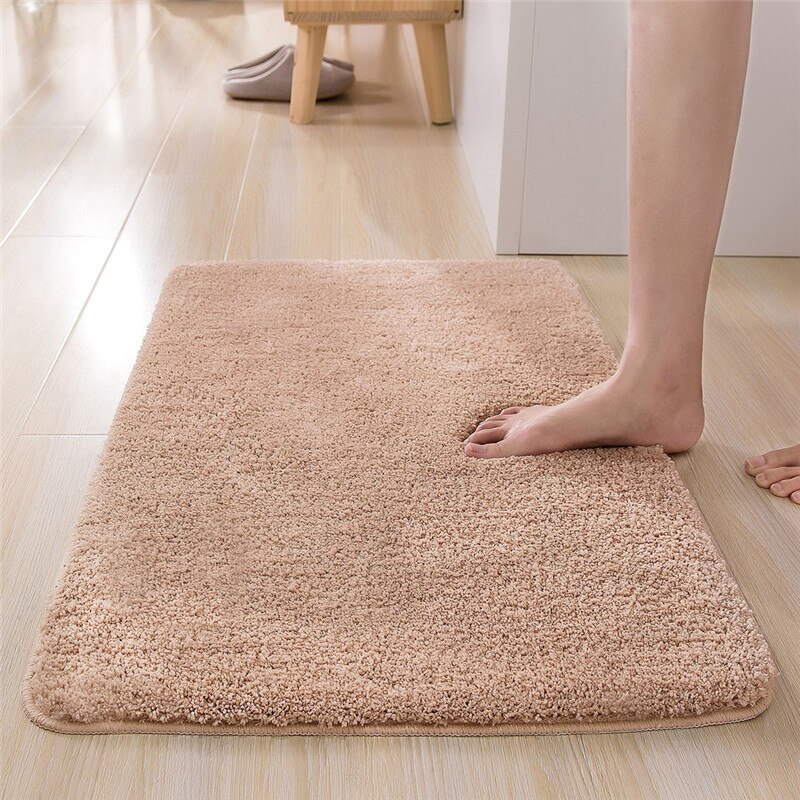 drinnen Schlecht Teppich nicht-Unterhose einstellen Saugfähigen Schmutz Fänger Rechteck Fußmatten Füße Weiche Mikrofaser Hause Teppich Anti- Schleudern Schlecht matt: Beige / 50x80cm