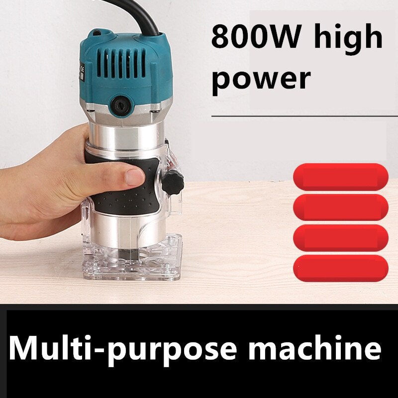 800w elektrische handfreesmachines, houtsnijmachines met draagtas, houtbewerkingsmachines, houtfreesmachines, sleufmachines, elektrisch gereedschap
