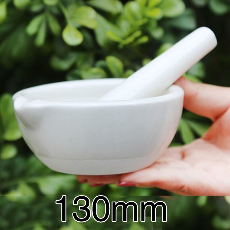 60/80/100/130/160mm Ceramic Grinder Bowls Mortar and Pestle Set Kitchen Food Garlic Pepper Spices Grinding Bowl Herb Mincers