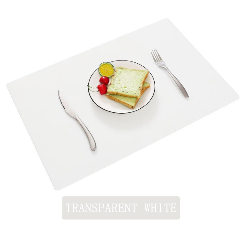 Waterproof Pad Extra Large Silicone Mat Heat Resistant Sheet Kitchen Counter Protector Vinyl Craft Mats Non Slip Table Placemat: G / 2PCS-40x30CM