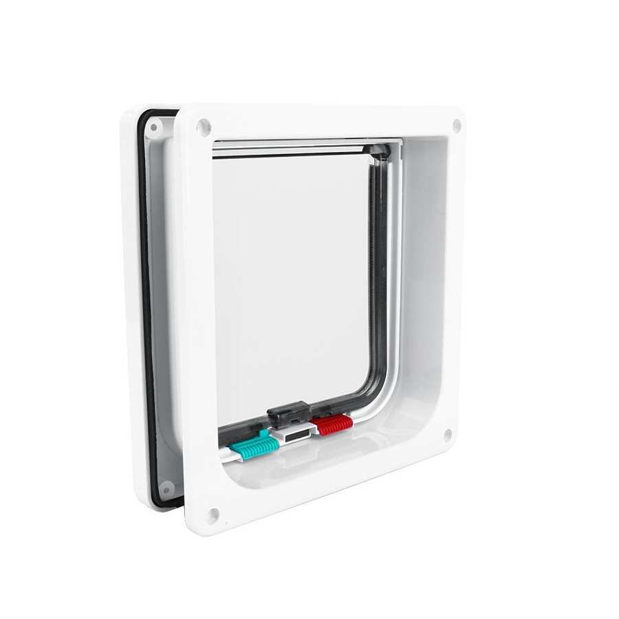 Hond En Kat Deuren Huisdier Deuropeningen Voor Indoor En Outdoor Deuren Magnetische 4-Way Lock Beveiliging Intelligente Controle Huisdier deur