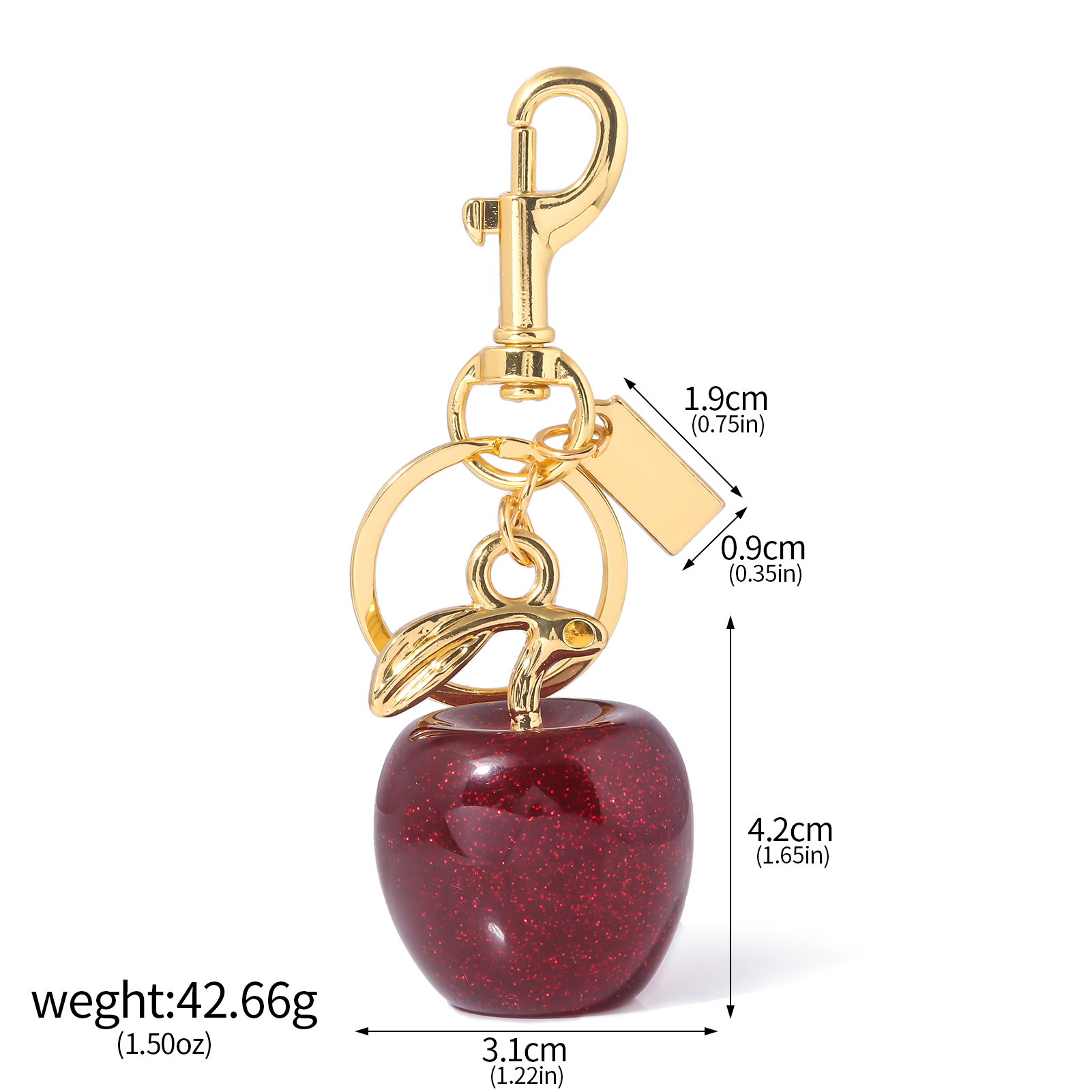 Delicious Red Cherry Keychain Summer Fruits Cherries Pendant Keyring For Women Men Jewelry Bag Key Accessories: Pink