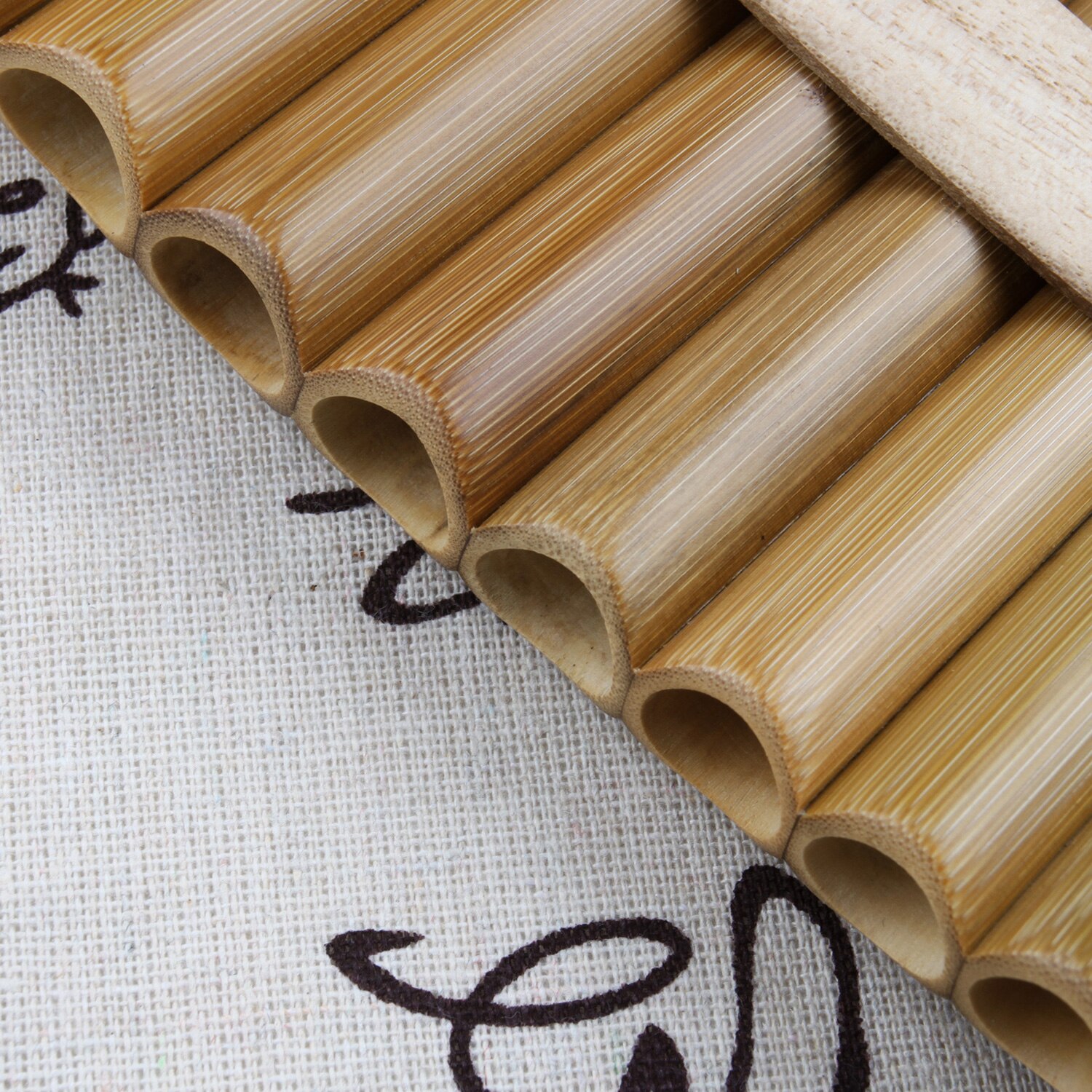 15 Pipes Pan Flute G Key Folk Musical Instruments Original Colour Flute De Pan Woodwind Instrument Handmade Pan Pipes