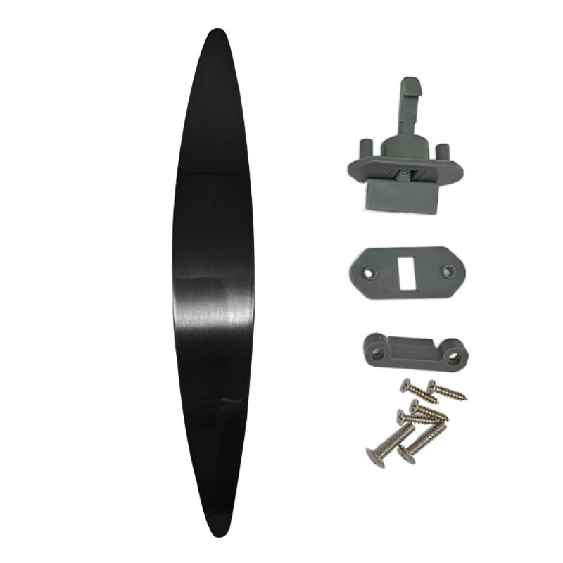 Door Retainer Catch for Caravan Camper RV Door Handle Lock Installed On Cupboard Q9QD: Black