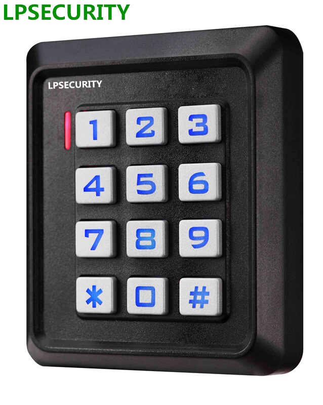 with exit button DOOR LOCK GATE OPENER backlit RFID keypad reader Standalone access control Access controller 125KHz