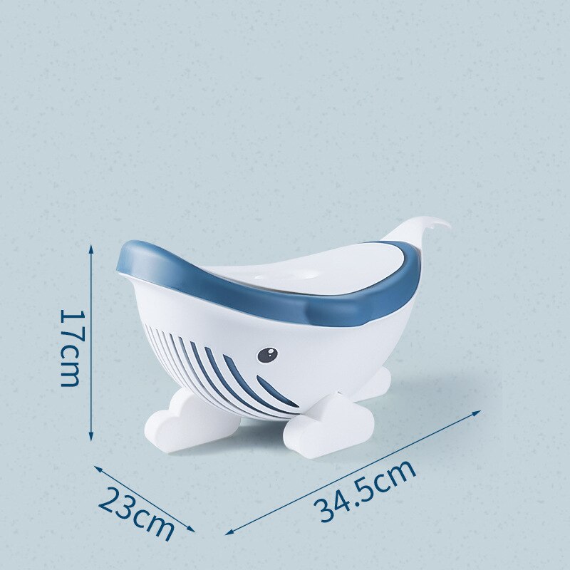Little Whale Children's Toilet Bowl Enfant Kids Baby-Assisted Boy Girl Training Seat Small WC Pot Cartoon Portable Urinals Potty: Blue