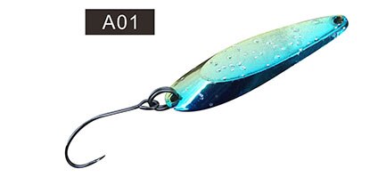 1 st fiskedragssked öring 2.5g metalljiggar spinnerbait wobblersked: A01
