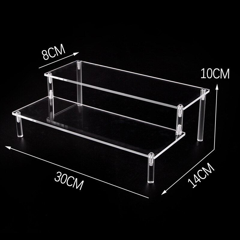 Acrylic Removable Ladder Rack Frame Car Model Toy Perfume Jewelry Display Transparent Action Figure Model Stand Decoration 2022: 30cm-2
