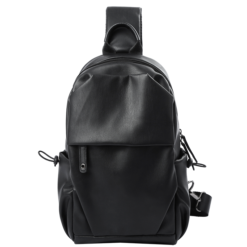MOYYI Männlichen Taschen PVC Schulter Bote Tasche Männer Schlinge Brust Pack Umhängetaschen für Männer Gürtel Brust Tasche: Ursprünglich Titel
