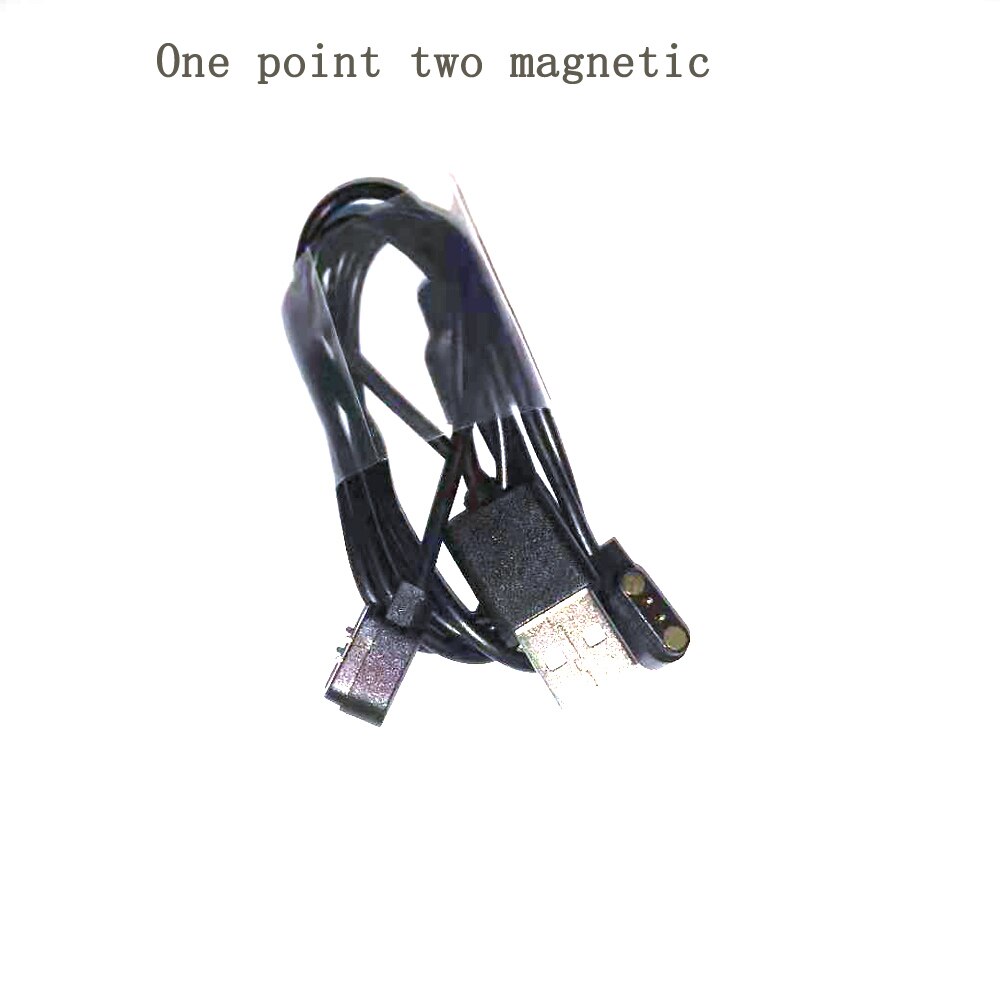 2pin USB Magnetic Charging Cable 2.54 pitch usb to 2 pogo pin Magnetic Charger Cable Male for Smart Watch GT88 G3 KW18 Y3 GT68