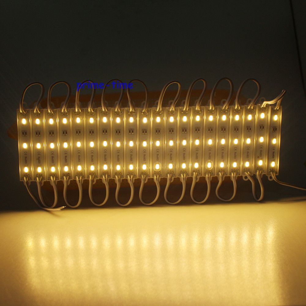 20pcs SMD 5630 LED light module Waterproof LED backlight white Warm white DC12V 1.5W 3 led 45lm/led