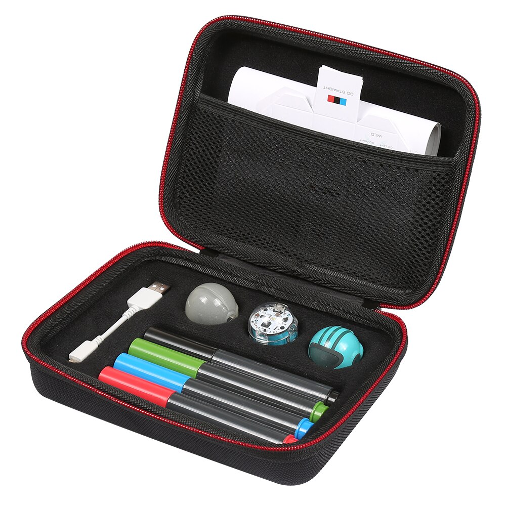 Eva Hard Case Voor Ozobot Evo App-Aangesloten Codering Robot-Past Usb Oplaadkabel/Speelveld/huid/4 Kleur Code Markers