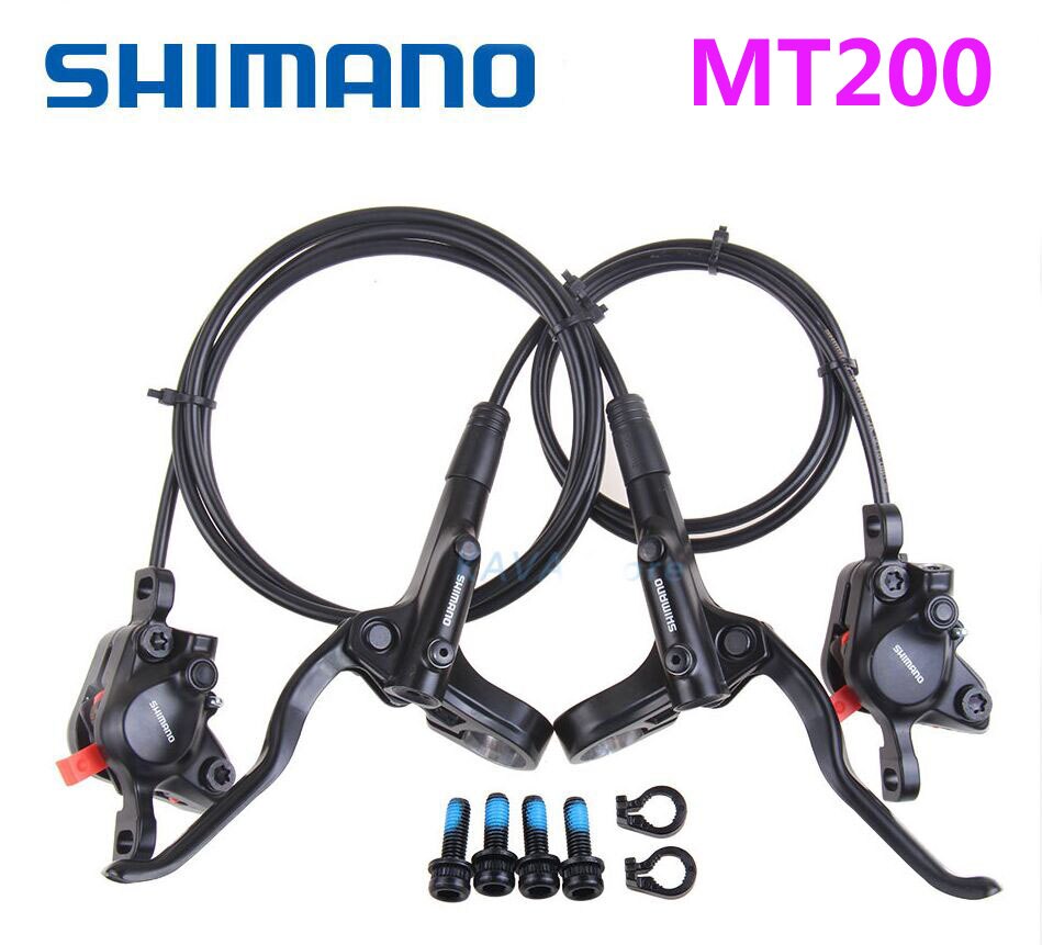 Shimano MT200 Hydraulische Fahrrad Bremsen BR-BL-MT200 Bremse MTB Fahrrad Rabatt Bremse klemme Berg bremsbeläge M315 neue modell: links F recht R