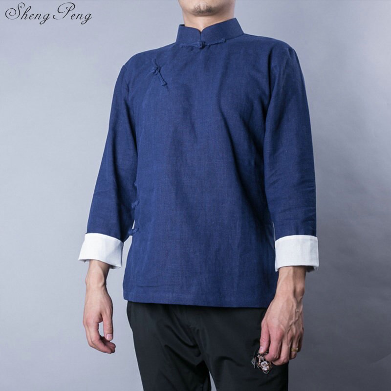 Traditional chinese clothing male clothes chinese traditional men clothing chinese style clothing qipao top oriental top Q026