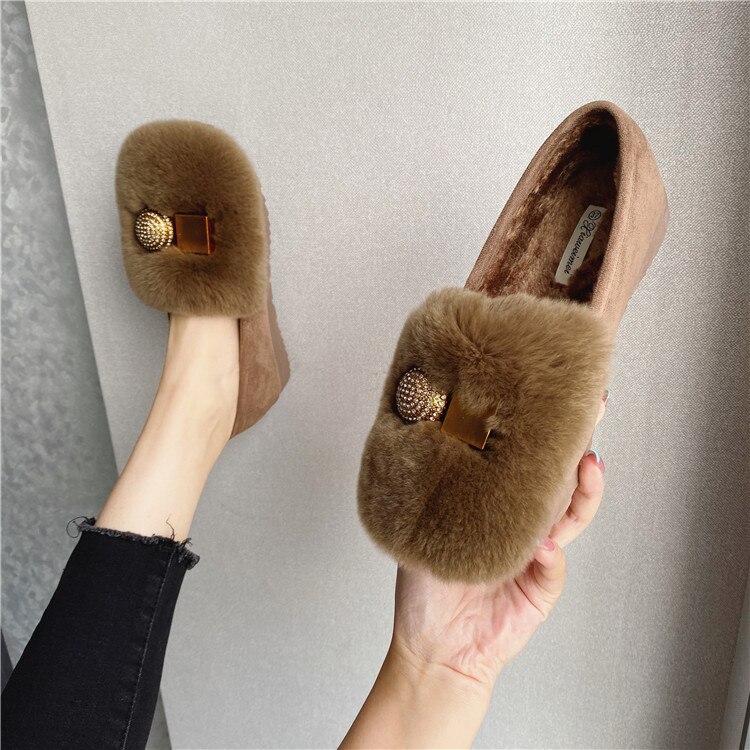 Sko kvinde lejligheder kvinder rund tå blød slip-on lav mund efterår kvinders mokkasiner afslappet kvindelige sneakers kjole slip on stor