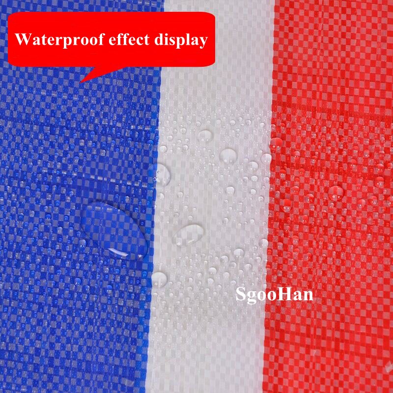 Three-Colors Rainproof Cloth Garden Plant Shed Tarpaulin Sun Shade Sail Dust Cover Ground Sheet Camping Waterproof Cloth 65g/m2