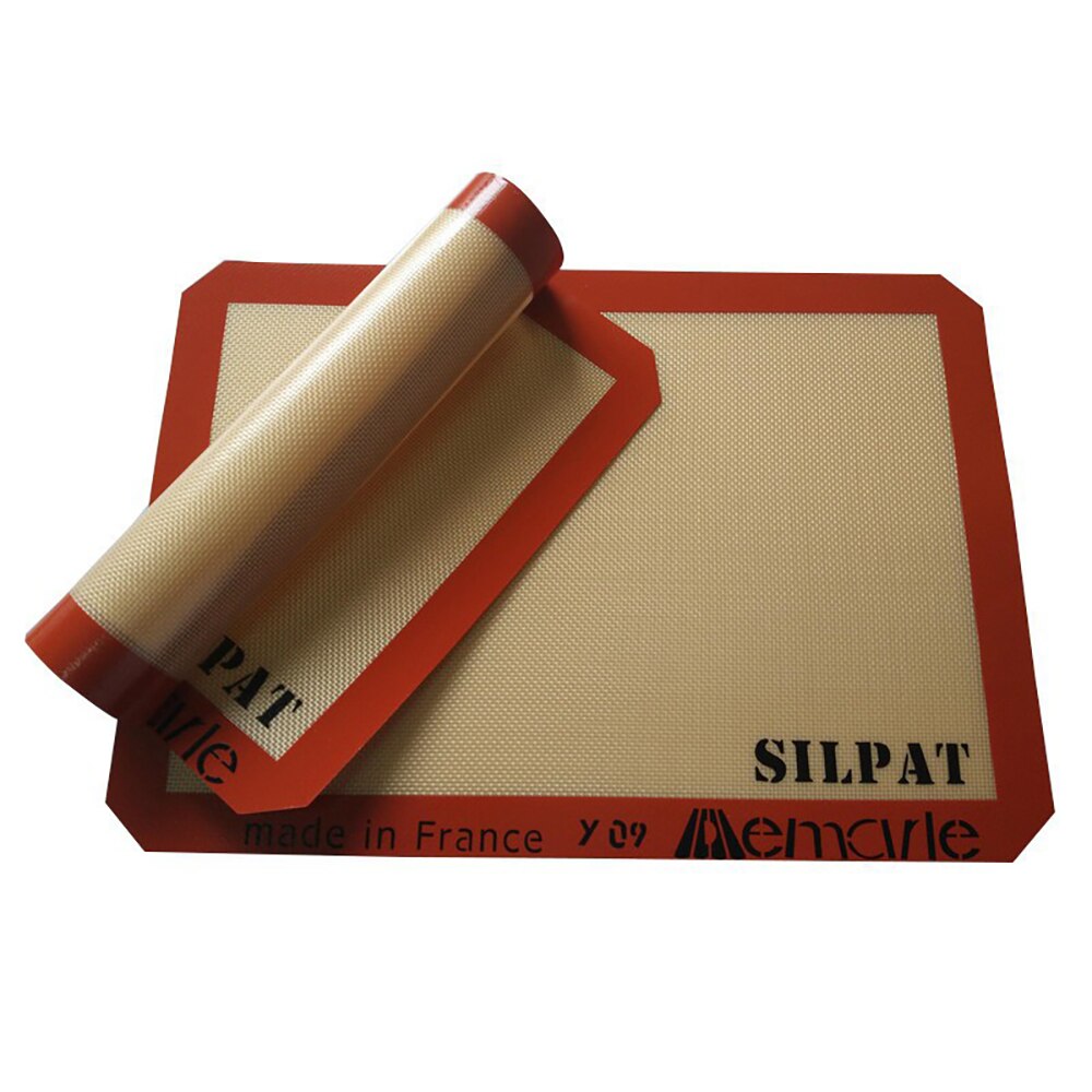 Silpat-bandeja antiadherente de silicona para horno, accesorios para barbacoa, alfombrilla para amasar, masa para Pizza, cocina
