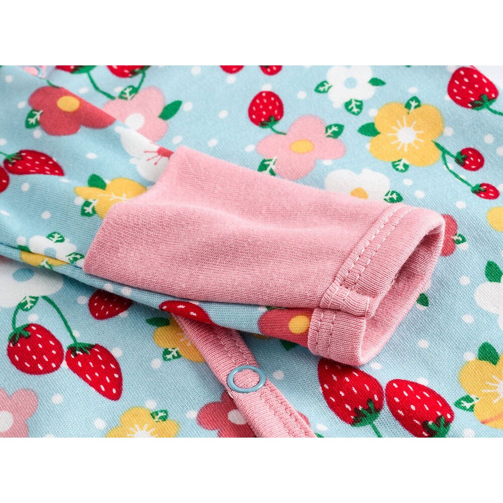 Newborn Baby Girls Sleepers 0-6 Months Baby Girls Robe Floral Newborn Pajamas Gown Two Ways to Wear