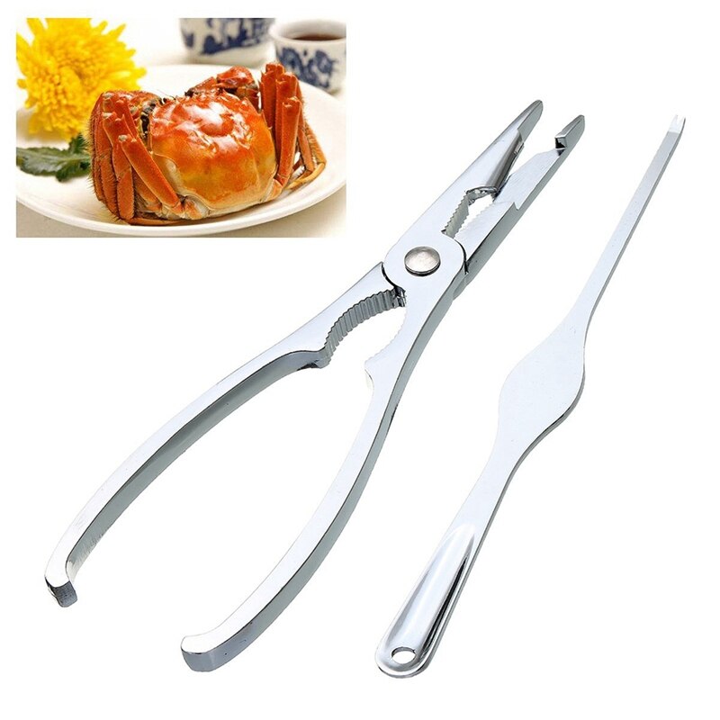 Juego de palillos de acero inoxidable para mariscos, utensilios útiles de cocina para el hogar, utensilios de cocina, 2 uds.