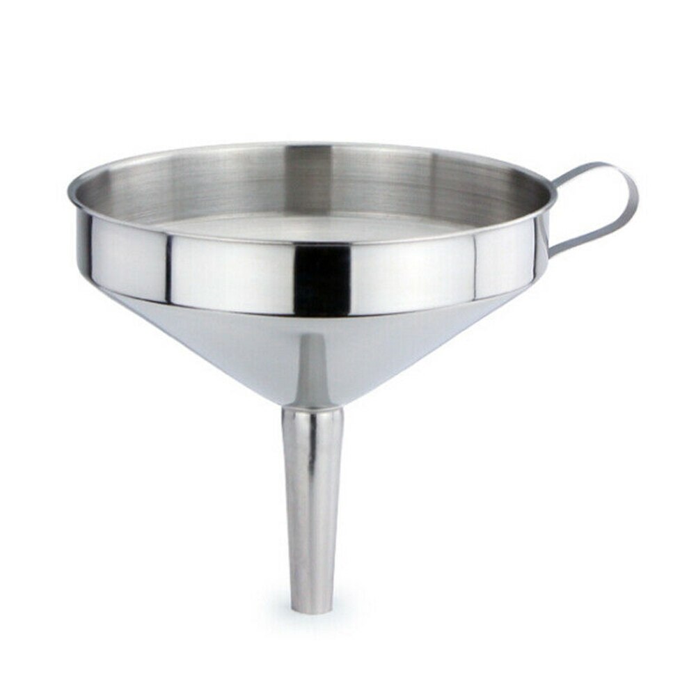Durable Stainless Steel Funnel Multifunctional Kitchen Oil Liquid Funnel Spices Wine Flask Filter Detachable