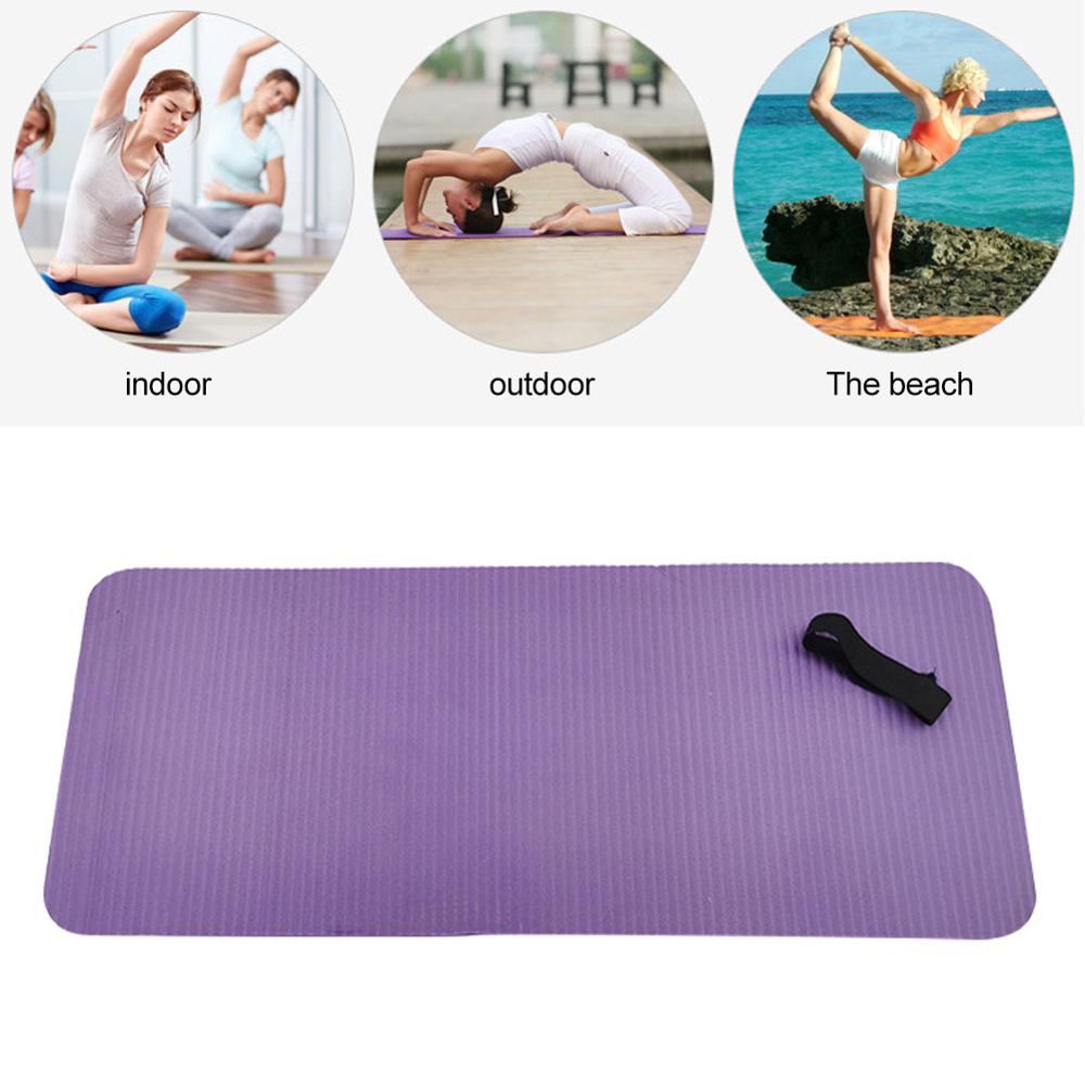 Tapete de ioga espesso de 15mm, almofada de fitness antiderrapante para exercícios, yoga, pilates, meditação, academia, mais grossa, exercícios duráveis