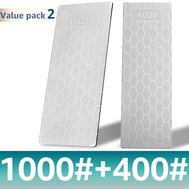 Diamant messenslijpsteen 400# 1000# 600#  messenslijpers ultradunne honingraatoppervlak wetsteen slijpsteen frees gereedschapsset: Omtrek 1000 400