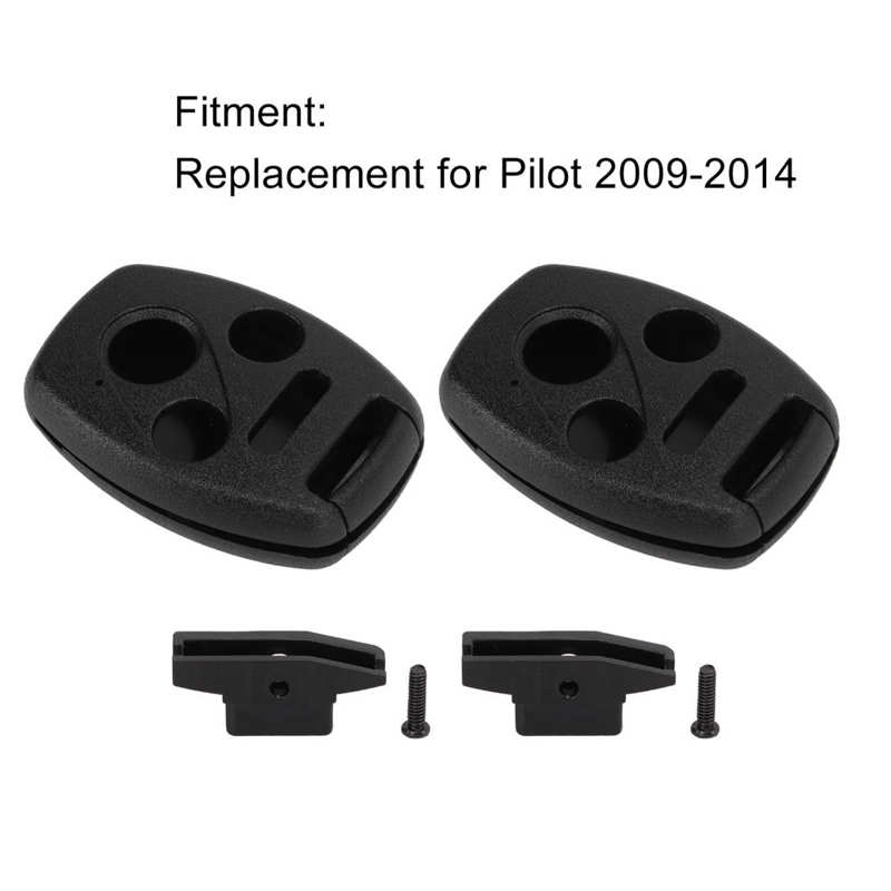 Smart Key Shell Car Key Fob Case Plastic Durable Black Wearproof Replacement for Pilot for Upgrade