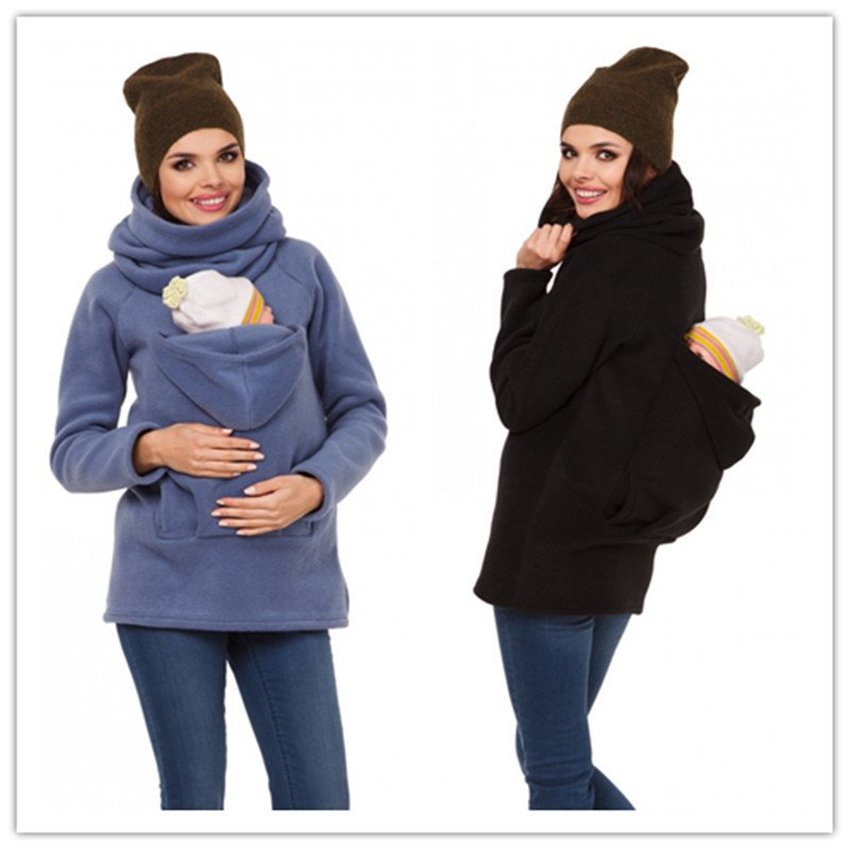 Maternité multi-fonction kangourou pull manteau tenue de bébé manteau Spot manteaux pour femmes maternité enceinte en hiver