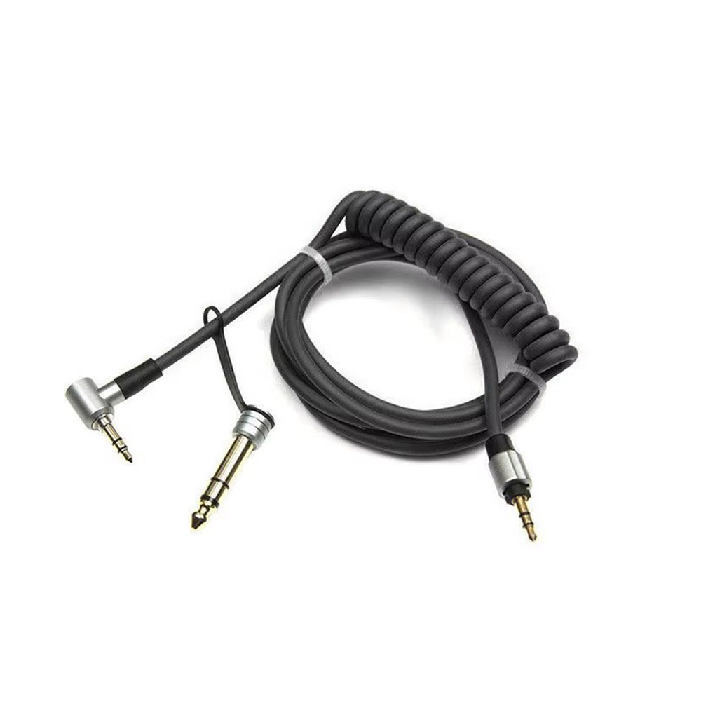 Cable de Audio estéreo de repuesto AUX para Dr Dre Solo/ Pro/ Mixr/ auriculares/estudio para adaptador de auriculares Beats: Negro