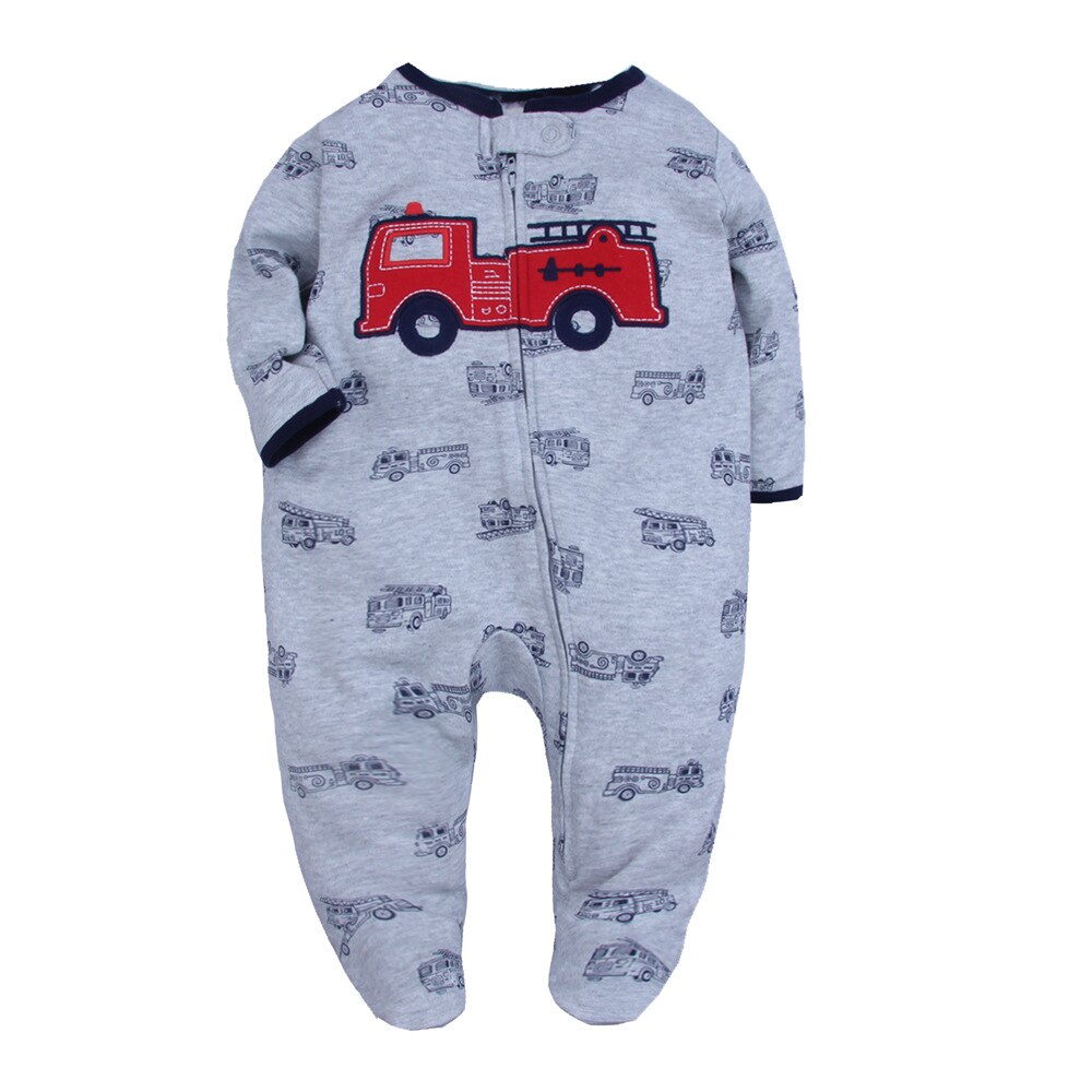 Herfst En Winter Baby Kleding Romper Baby Pyjama Baby Boy Kleding Baby Jumsuit Kinderen Kleding Newbaby Onesies: Gray car / 9m