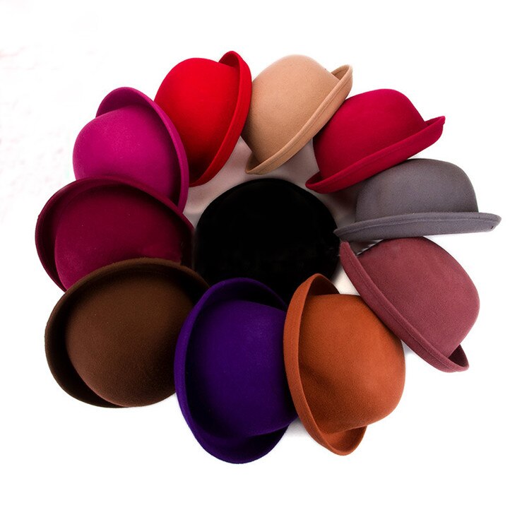 Moda W Stylu klasyczny Wełna modny Kobiety Laides Mistdawn Cloche melonik derby Kapelusze czapka kostium impreza Pokaż Czapki