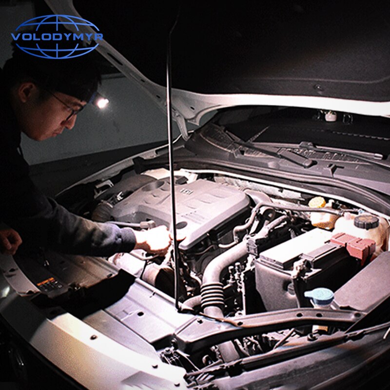 Linterna frontal Led COB para coche, linterna recargable por USB, para inspección, pulido, acabado de acampada, portátil