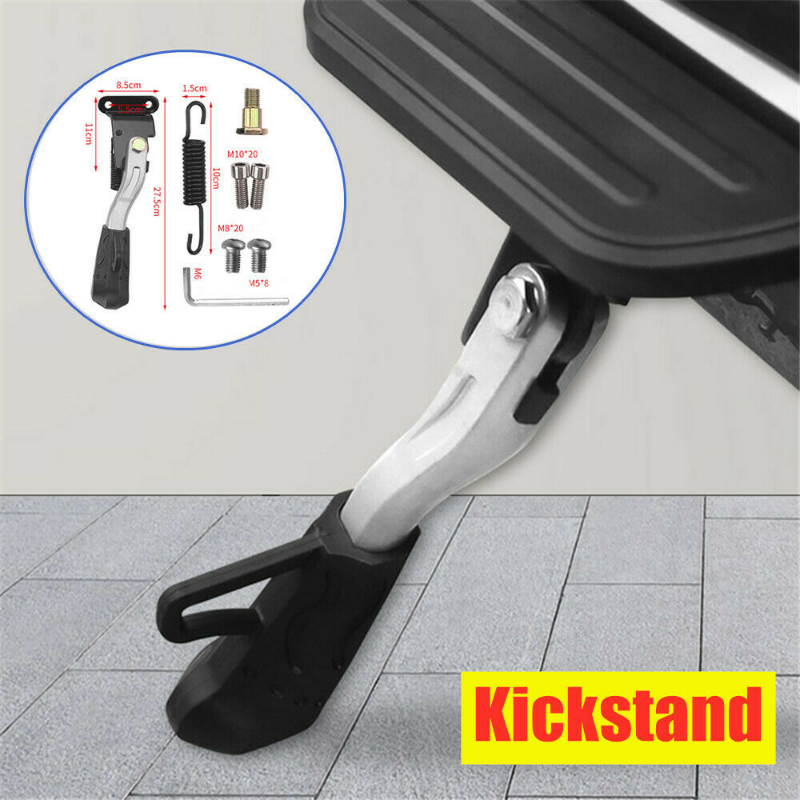 1 pz universale per moto veicolo elettrico bici cavalletto supporto laterale singolo gamba prop