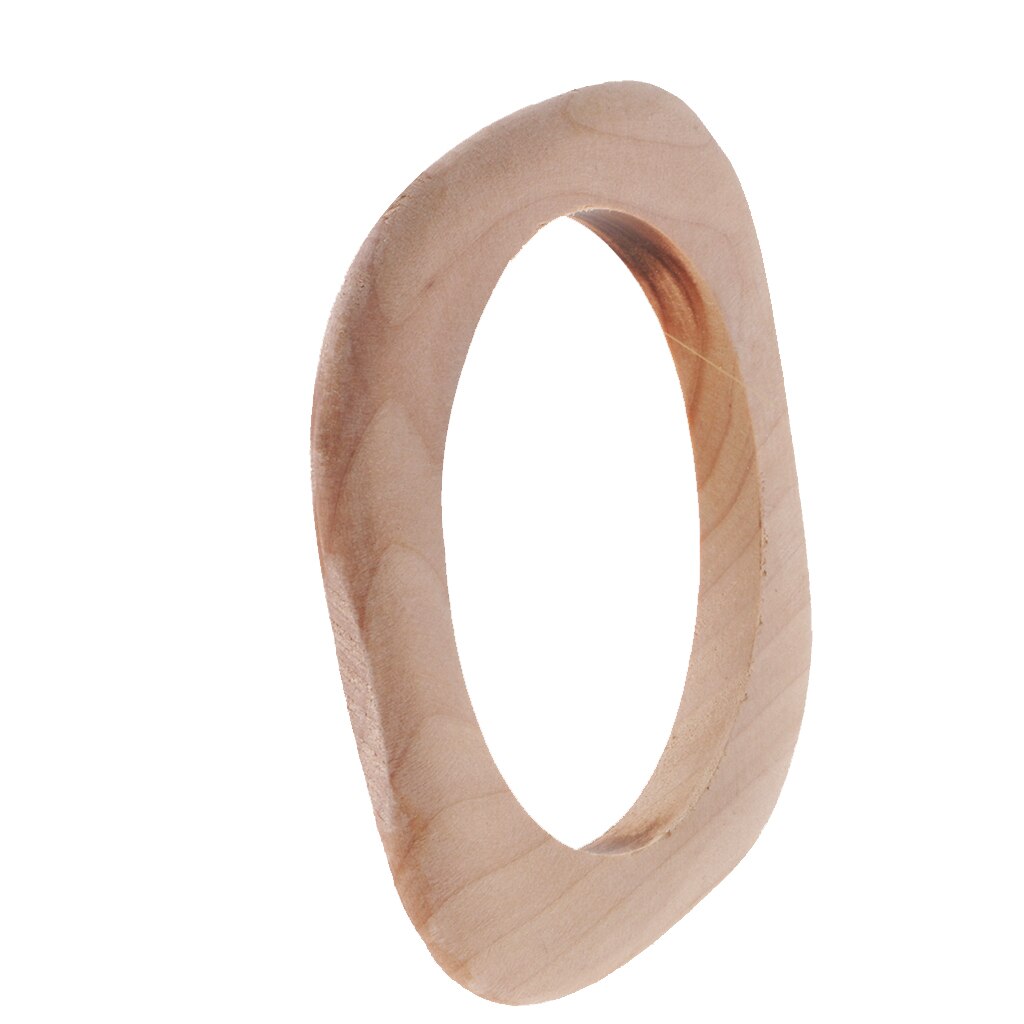 6Pcs Sample Set Square Unfinished Wood Bangle Bracelets DIY Craft