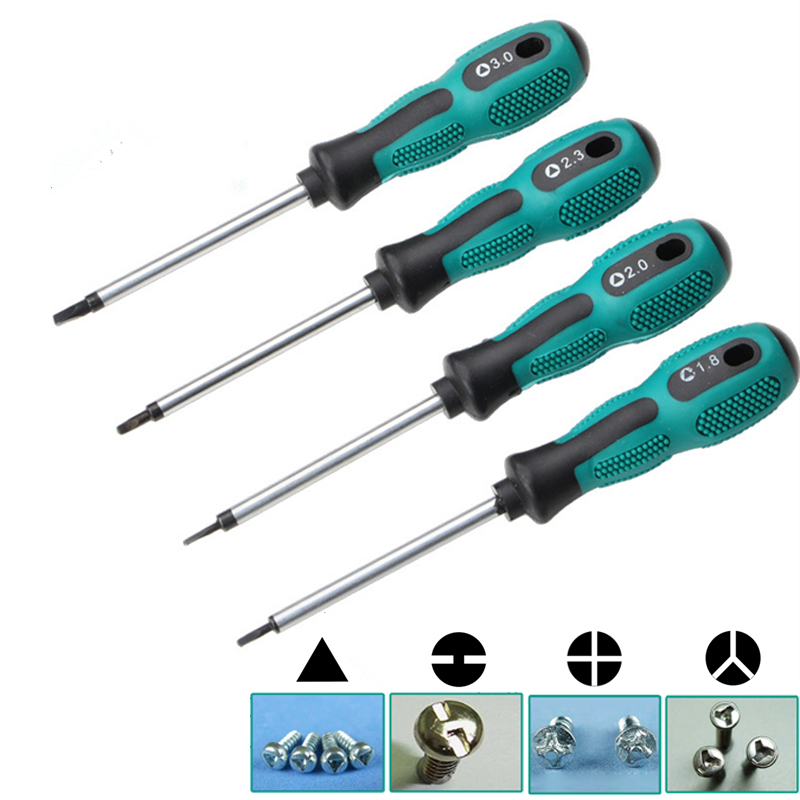 Ztdplsd formet skruetrækker multifunktionsskruetrækker håndværktøj trekant elektriske apparater reparation håndtag hjem nyttig multi