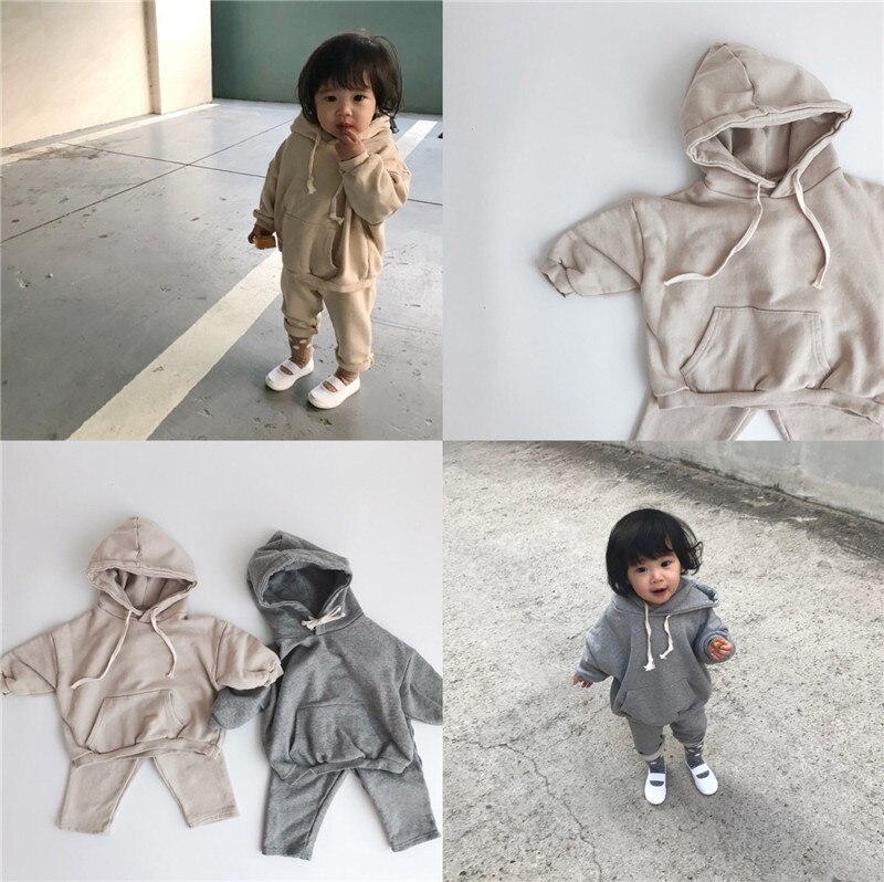 Meisjes Kleding Sport Set Hooded Top + Broek Outfits Herfst Baby Boy Casual Kleding Kid Hoodies Sets Kinderen kleding