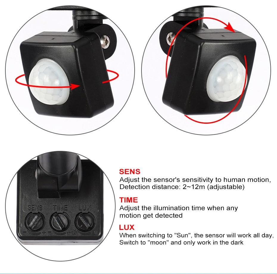 PIR Motion Sensor LED Floodlight 10W 20W 30W 50W U... – Grandado