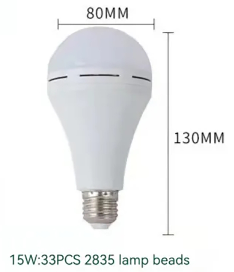 7W/9W/12W/15W LED-noodlamp handheld opladen energiebesparende gloeilamp huishoudelijk stroomstoring noodlamp: Bordeaux