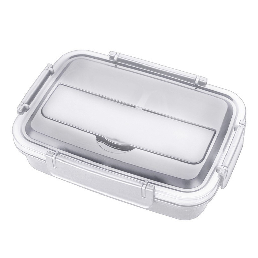 WORTHBUY Japanse Mode Lunchbox 304 rvs Bento Lunch Box Met Compartiment Servies Magnetron Voedsel Container Doos: Zwart