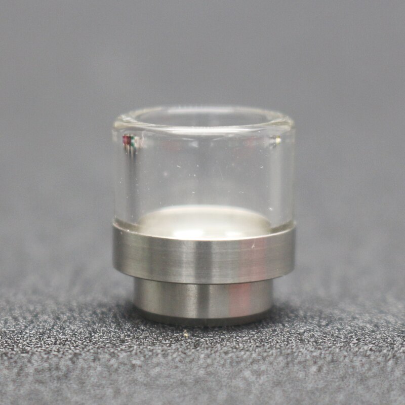 vaporlinda 810 Glass Drip Tip for 810 Thread RDA Atomizer Fit Kennedy 24 Goon 528 RDA Atomizer: Silver