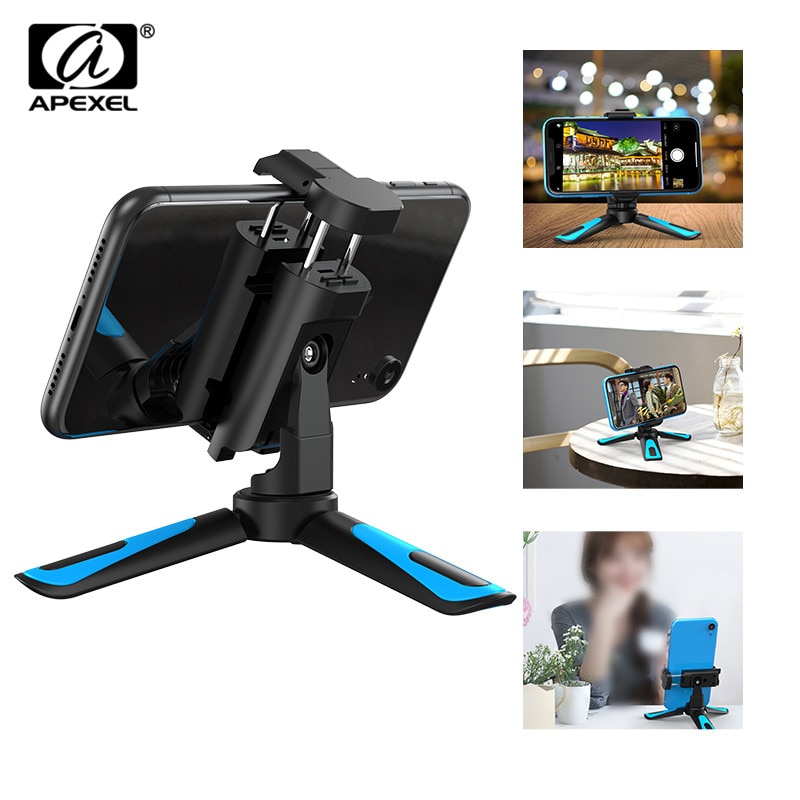 APEXEL 360 Drehung Kamera Stativ Tragbare strecken Handheld Stativ Mit Bluetooth praktisch Clip Für Gopro xiaomi iPhone