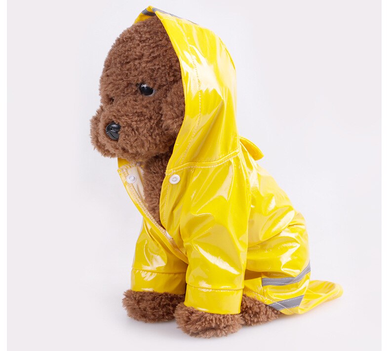 Chubasquero reflectante para perros y Chihuahua, chaqueta para perro impermeable con capucha,