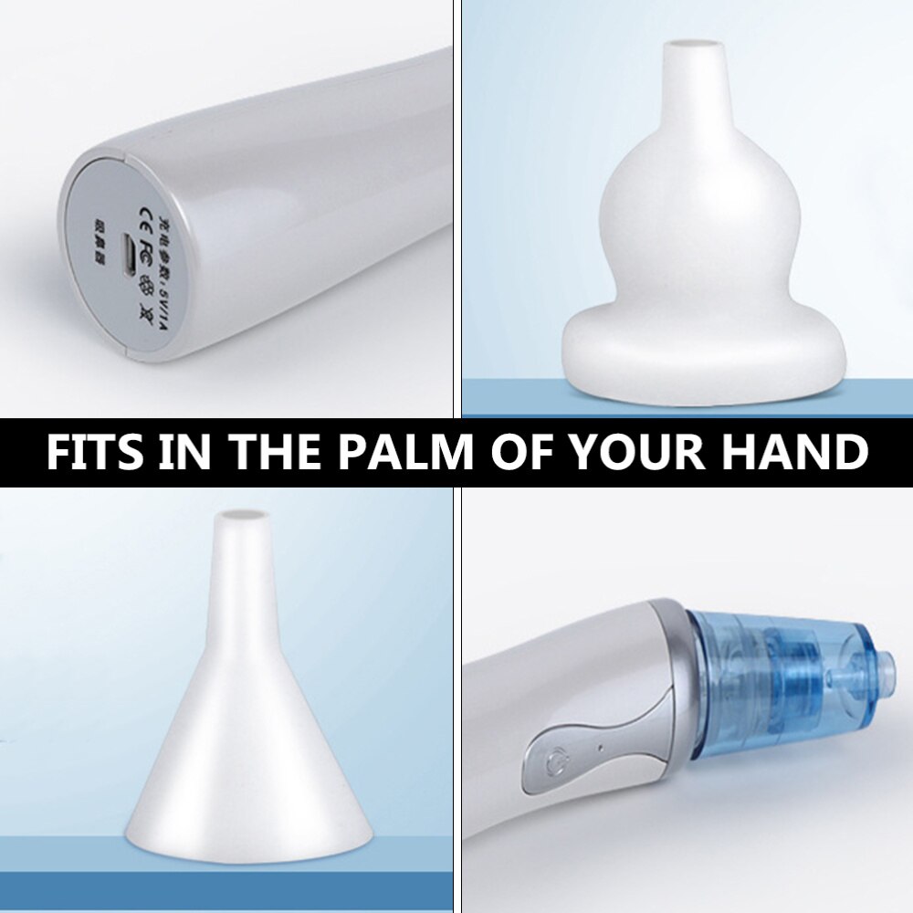 Higiênica útil dicas de silicone elétrico limpadores de nariz recarregável limpadores de limpeza do nariz do bebê