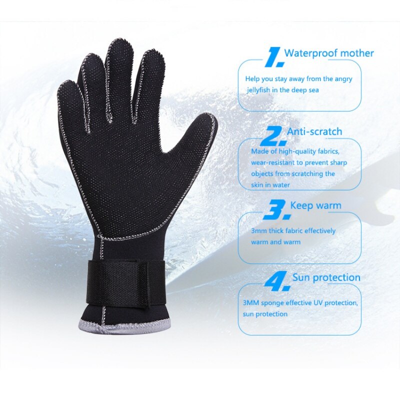 3 MM Neopreen Scuba Dive Handschoenen Swim Handschoenen Snorkelen Apparatuur Anti Scratch Warm Houden Wetsuit Materiaal