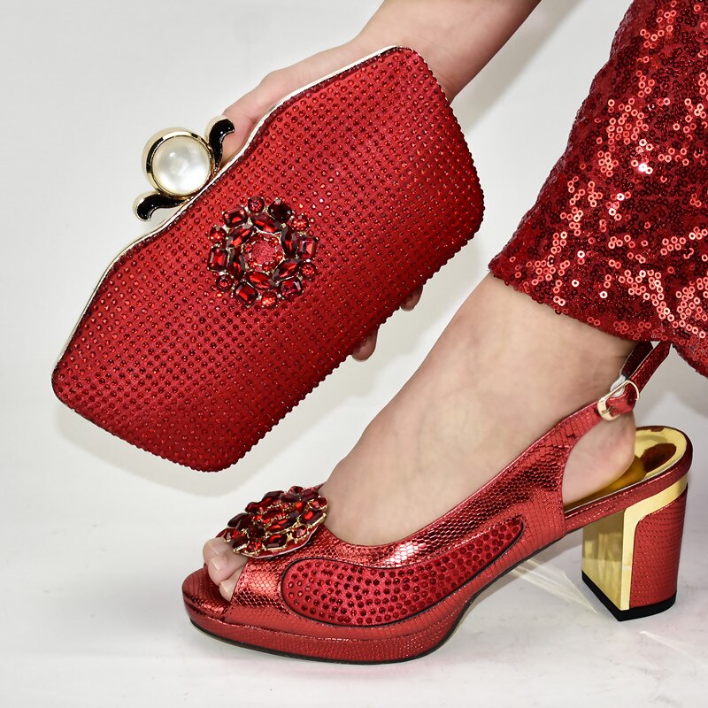 Latest Shoes and Bag Sets for Women Italian Shoes with Matching Bags for Wedding Italy Luxury Shoes Women