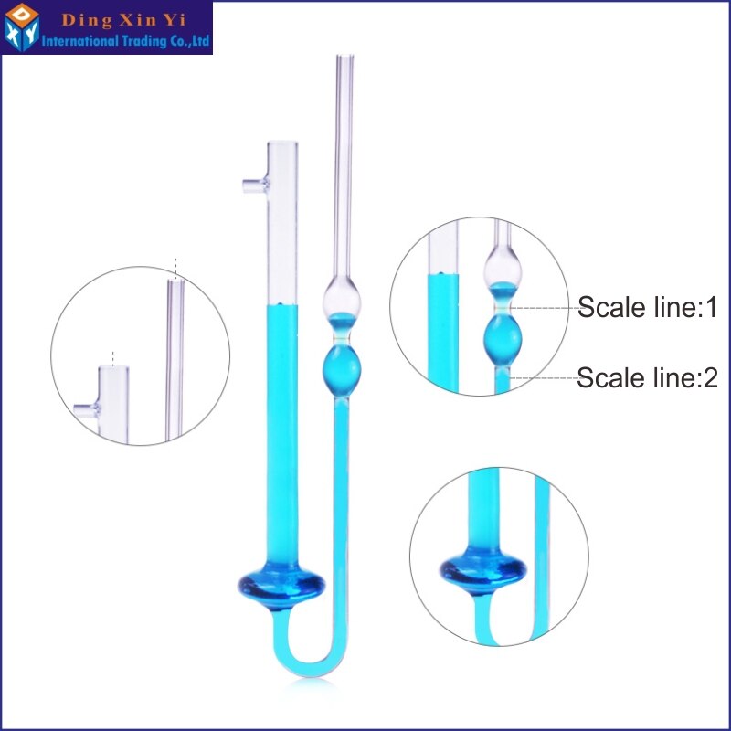 2.0mm Glass capillary kinematic viscometers capillary tube viscosimeter Laboratory viscosity tube