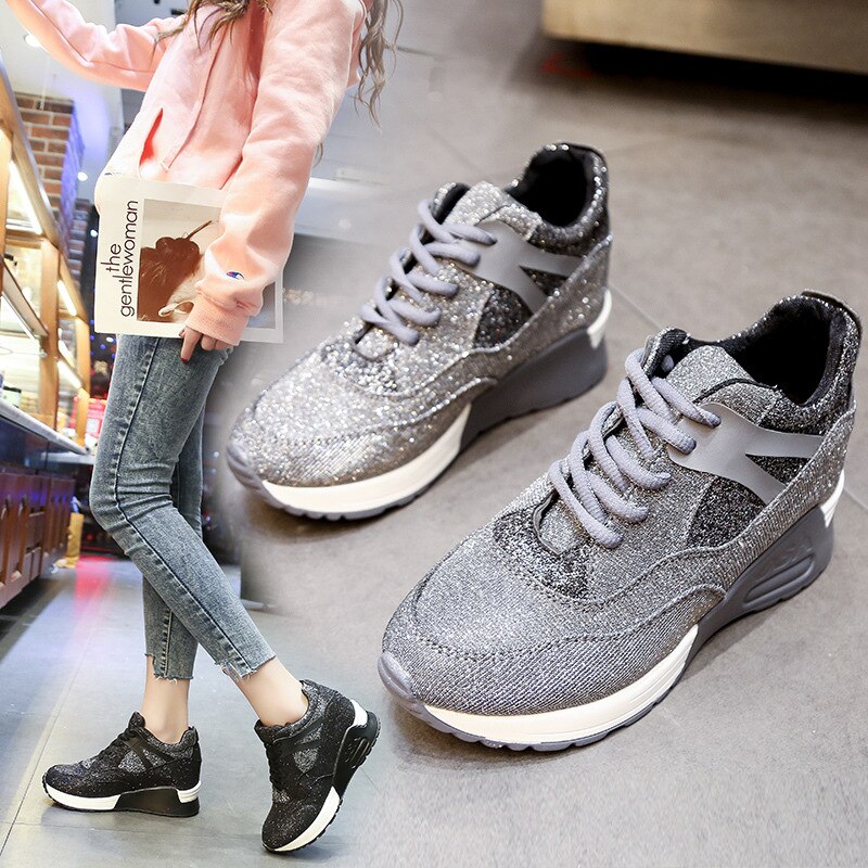 Vrouwen Schoenen Vrouwen Zware Bodem Lift Schoenen Mode Wilde Kussen Outdoor Platform Toename Schoenen J6-03