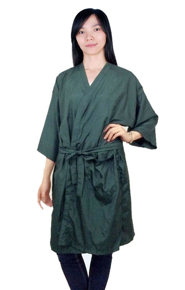 Salon Hairdressing Customer Uniform Unisex Leisure Spa Kimono In Free Size Sauna Cloth Made With Soft Material