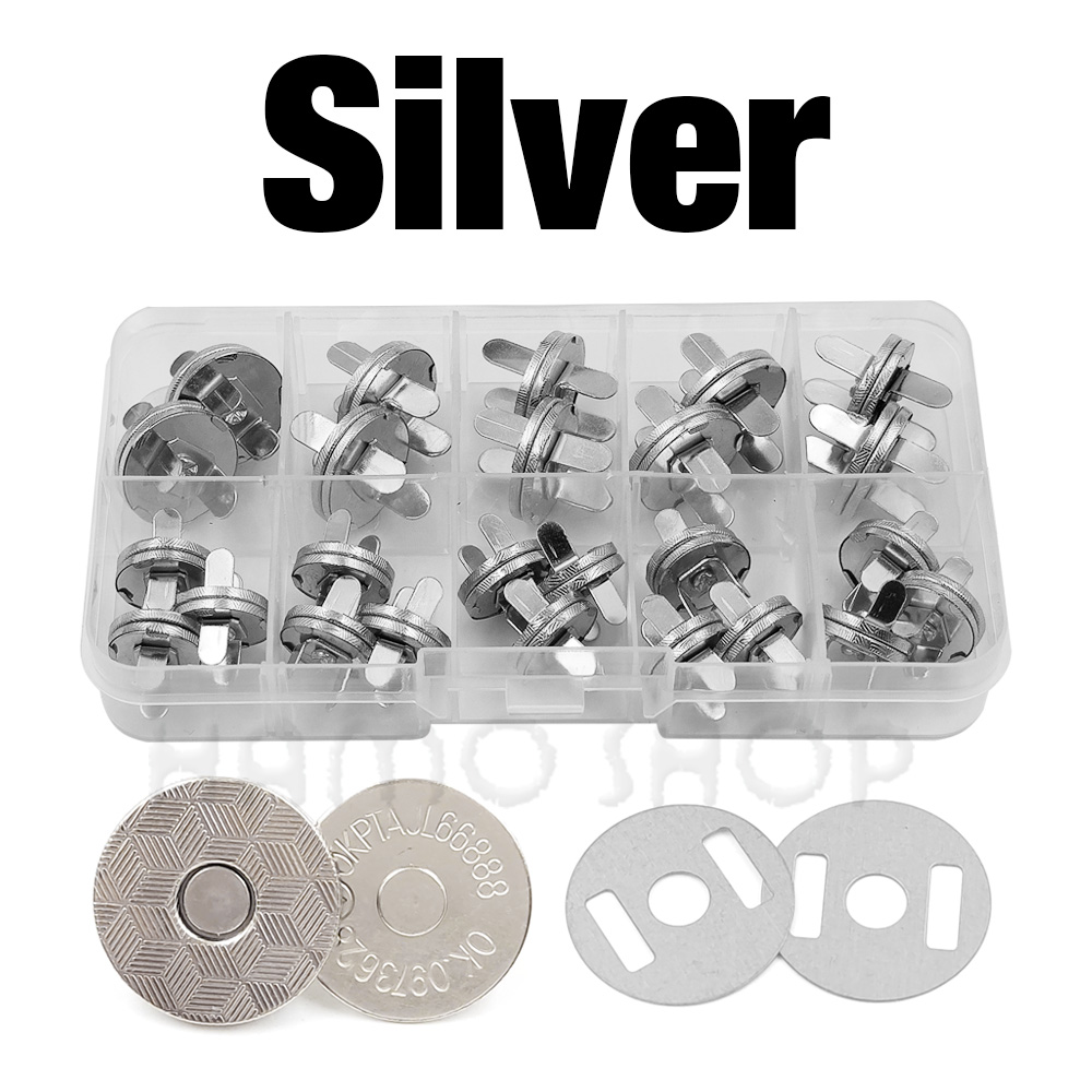 20 zestawów/partia 10mm-18mm guziki magnetyczne torby zapięcie zatrzaski magnes automatyczna adsorpcja cienki portfel przycisk DIY krawiectwo z pudełkiem: 6 # / Antyczna miedź