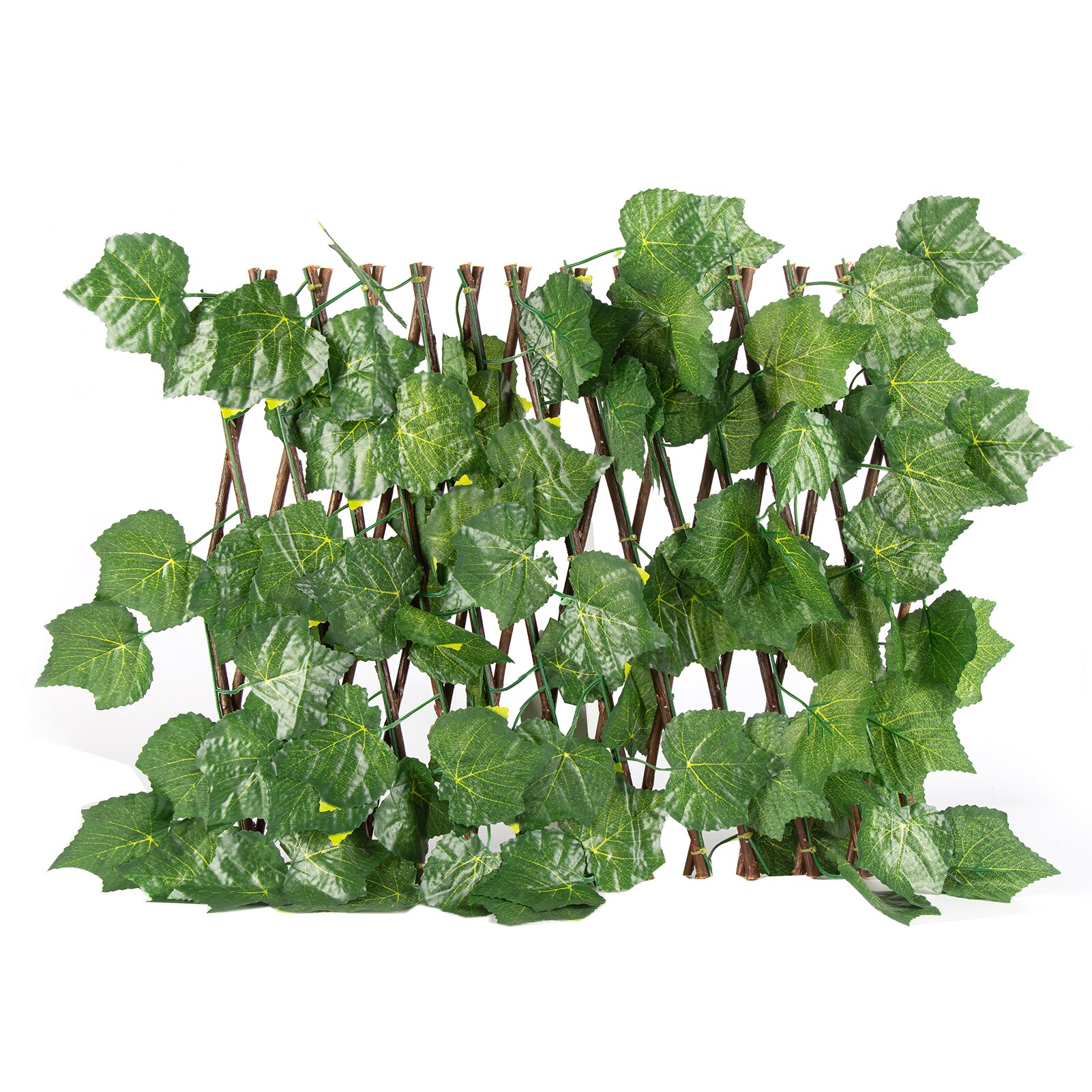 Retractable Artificial Garden Fence Expandable 40CM Faux lvy Privacy Fence Gardening Plant Wood Vines Climbing Frame Waterproof: Type 8